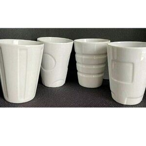 Starbucks Retro Mod New Bone China Tea Cups,  Set of 4